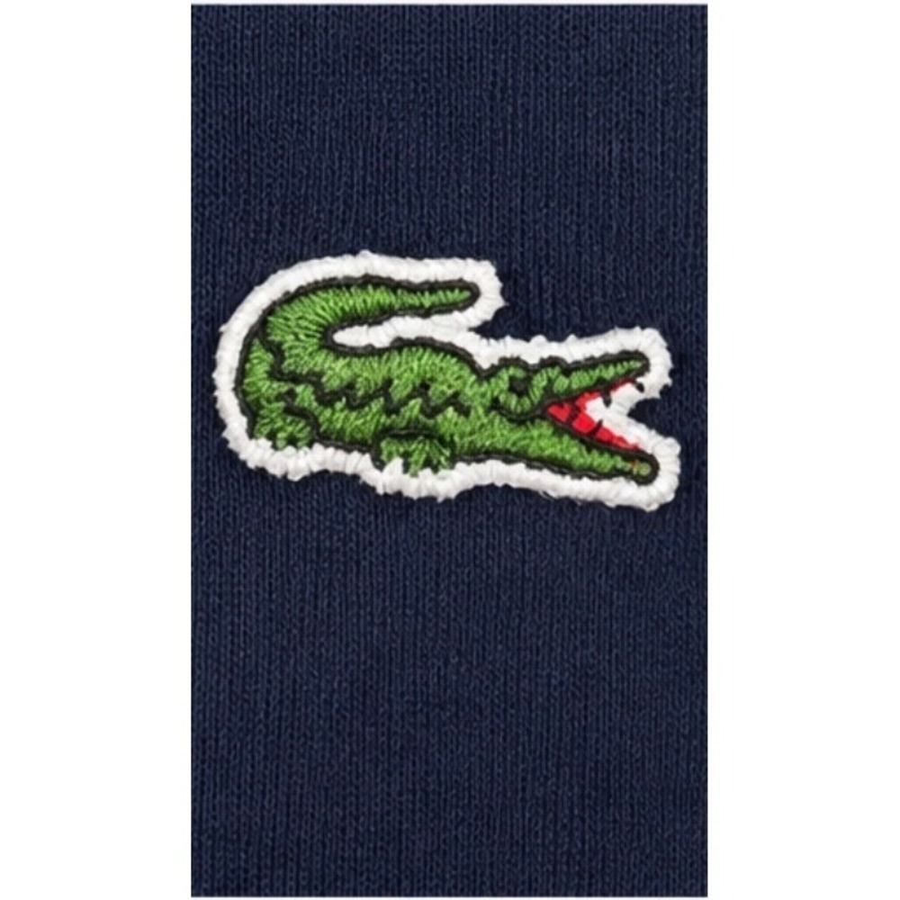 Lacoste Hoodie Mens Size S Small Navy Blue EUC Classic Fit Cotton Blend Logo - Picture 4 of 8